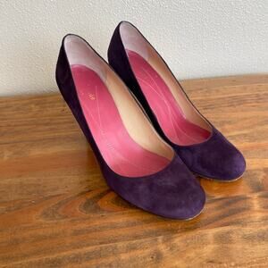 Kate Spade Karolina Plum Suede Heels - Size 7